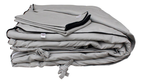 Funda Edredon Duvet Inhome Grey&black Matri-queen Gris