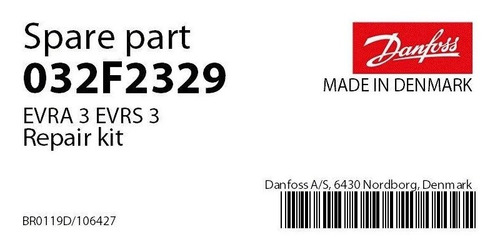 032f2329 Reparo Vedação Evra 3 Danfoss