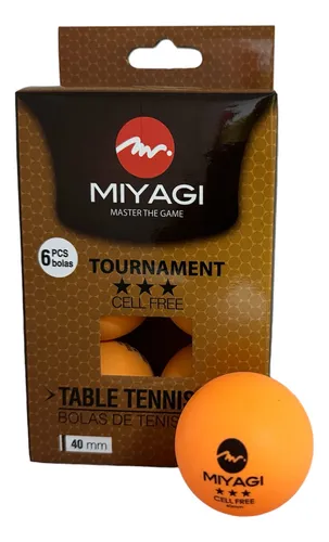 Bolas Para Ping Pong Miyagi 3 Estrellas Tt-9903 X6 Unidades
