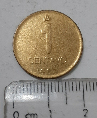 Moneda Argentina 1 Centavo De Austral Año 1987 