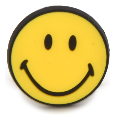 Pin Crocs Jibbitz Smiley Brand Smiley Face En Amarillo Y Neg
