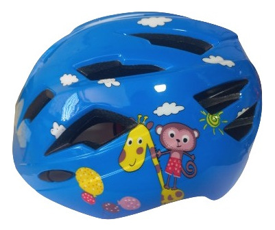 Casco Bicicleta Niño(a) Con Luz Ajustable Unisex Con Diseño