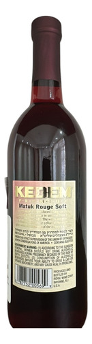 Vino Tinto Kedem Matuk Rouge Soft - Kosher 750ml