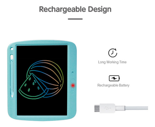 Tableta De Escritura Lcd Parcialmente Borrable De 9 Pulgadas