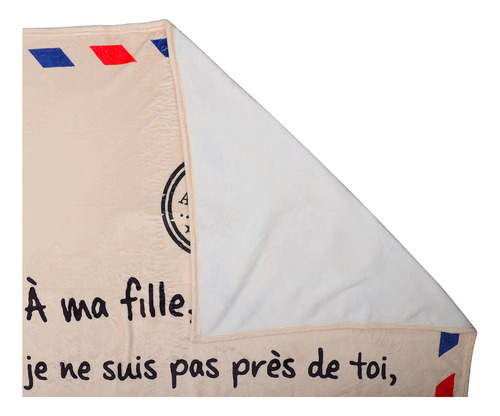 Manta Suave Con Letras Francesas Para Mi Hijo Y Mi Hija