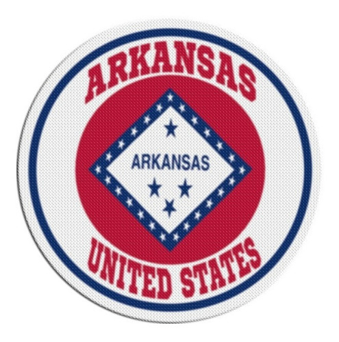 Parche Circular Escudo Usa Arkansas