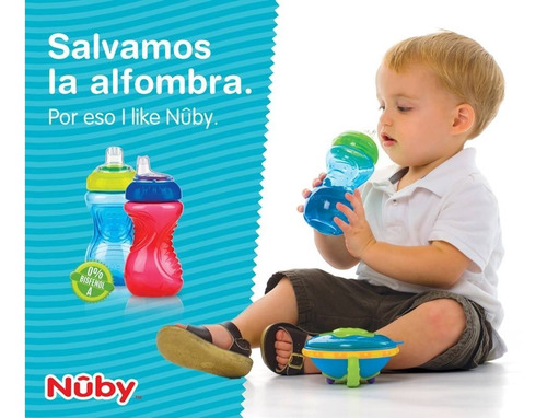 Imagen 7 de 7 de Vaso Para Bebe Nuby Antiderrame Pico De Silicona 9648 6m+