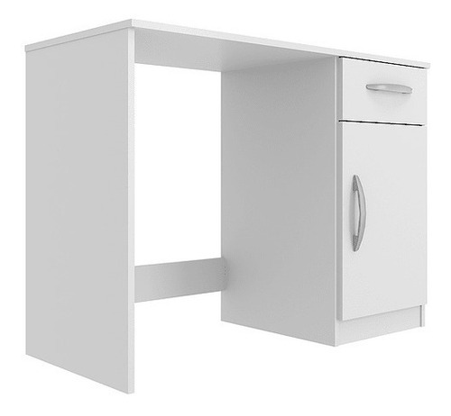 Escritorio Compaq Con Puerta Y Cajon Blanco - Be Design