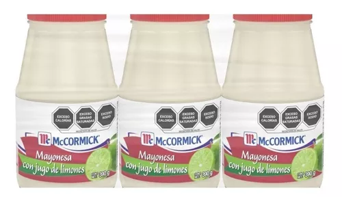 Mayonesa Mccormick Con Jugo De Limon 390 Grs Con 3 Piezas