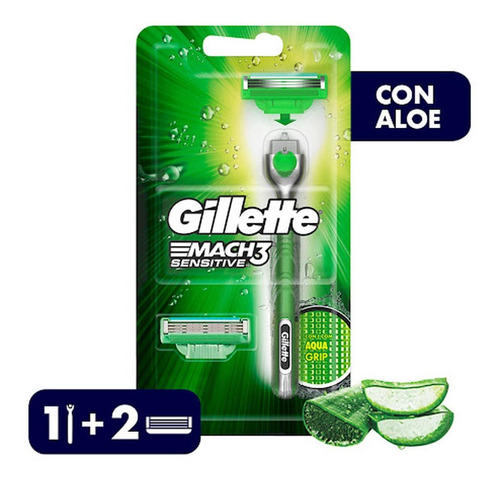 Máquina Y Repuestos Para Afeitar Gillette Mach3 Sensitive Aq