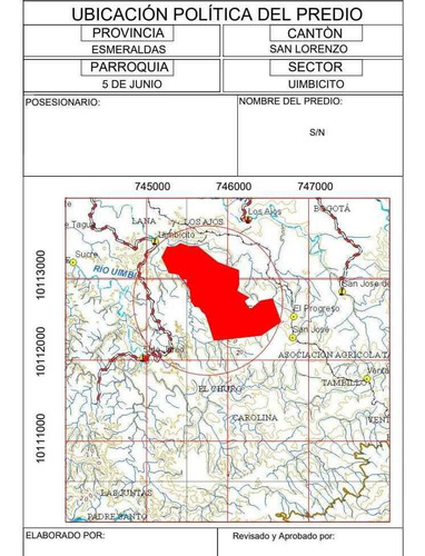 Imagen 1 de 4 de Se Vende De Oportunidad 1.165,41 Ha En Esmeralda San Lorenzo