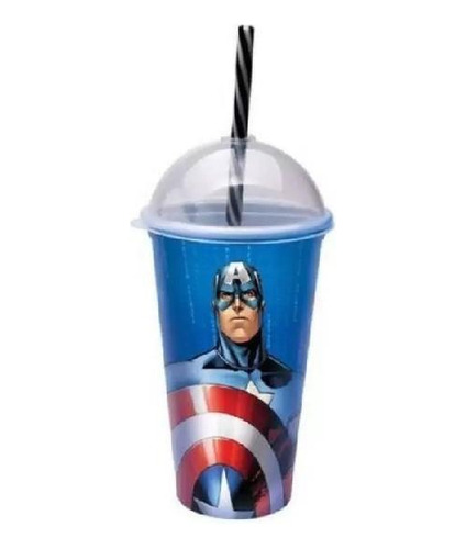 Copo Shake Capitão América De 500 Ml