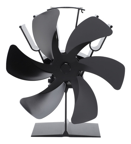 Ventilador De Estufa De Leña Vertical, 6 Aspas, Térmico