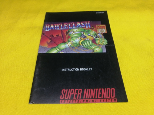 Manual *original* Battleclash Snes Super Nintendo