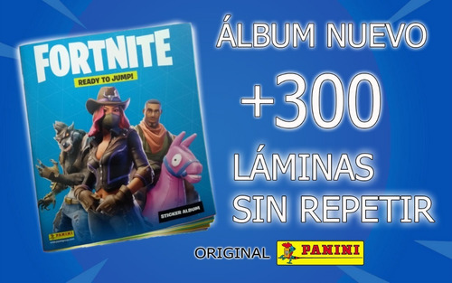 Album Fortnite Panini + 300 Laminas Sin Repetir