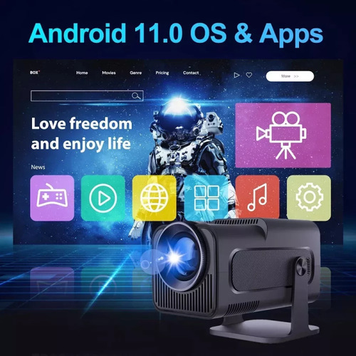 Projetor Portátil Gys Hy320 Android Wifi 4k Hd 1080p 52 Bit