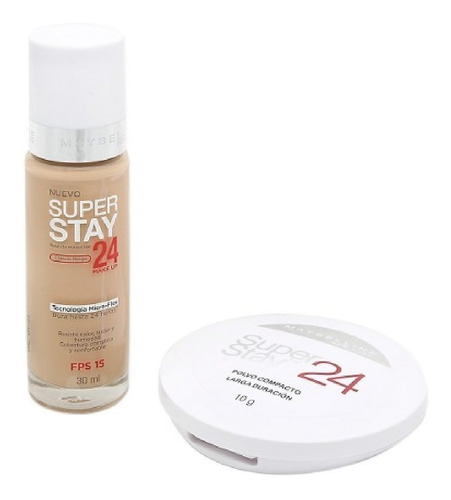 Maybelline -pack De Rostro Ss24h-clsc Beige+polvo Pure Beige