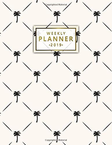 Weekly Planner 2019 Golden Palm Tree Exotic Floral 2019 Orga