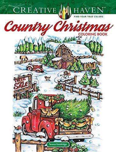 Book : Creative Haven Country Christmas Coloring Book...