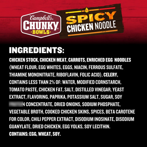 Sopa Picante De Fideos Con Pollo 430 Gramos Cuenco 8 Unidade