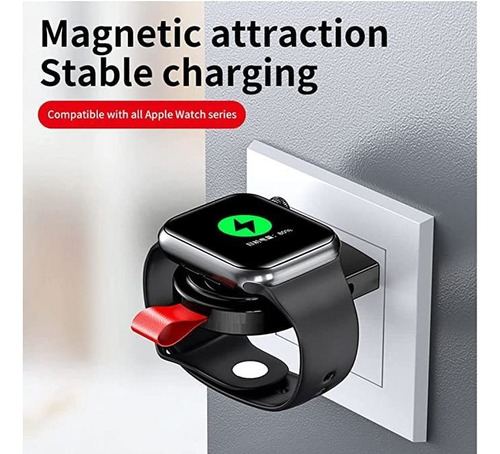 Imagen 5 de 7 de Cargador Para Apple Watch Portátil Usb Magnético Inalámb.
