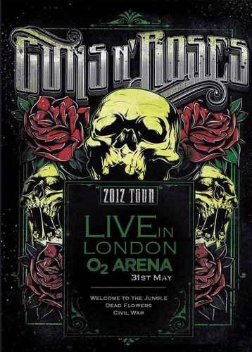 Guns N Roses - Live In London O2 Arena 2012 Tour Dvd - Sb