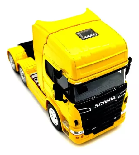 Kit 2 Caminhão de Coleção Trucado 6x2 Volvo Fh 500 + Scania R730