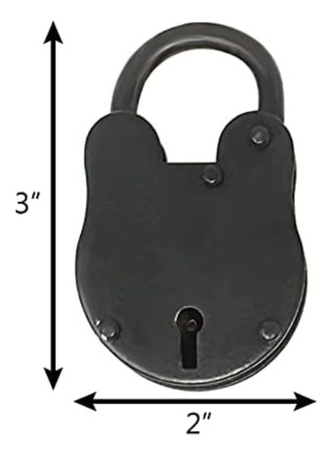 Cerradura Antigua De Hierro Macizo Nautical Cove Con Llaves