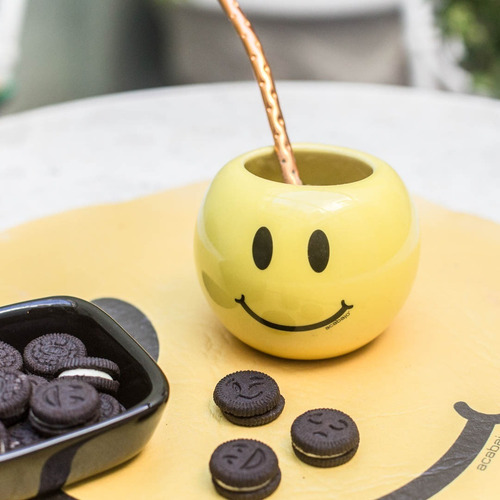 Set Bandeja Y Mate Emoji Smile