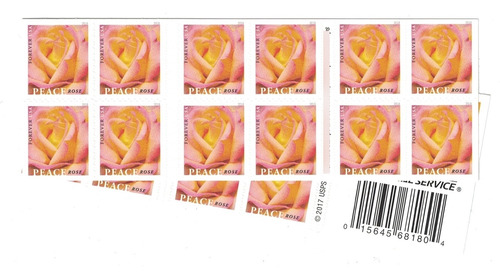 Rosa Paz Usps Forever Stamp 2 Folleto 40 Sello