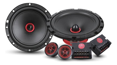 Set De Medios Rangos Para Automóvil Db Drive S165cv2 S1 65cv2 Okur Series 6.5 Pulgadas 250 Watts Máximo 65 Watts Rms 4 Ohms Color Negro