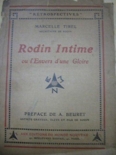 Rodin Intime  Marcelle Tirel  1923