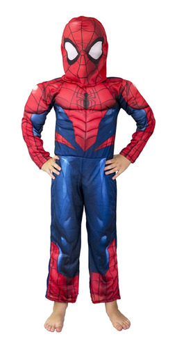Disfraz Hombre Araña Con Musculos Spider Man Licencia Marvel