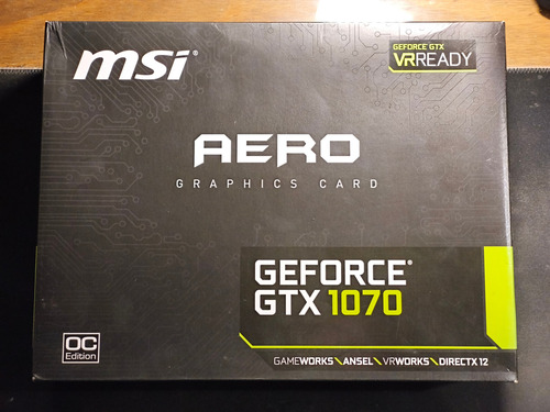 Tarjeta Gráfica Msi Geforce Gtx 1070 8gb Gddr5 Aero Oc (Usado)