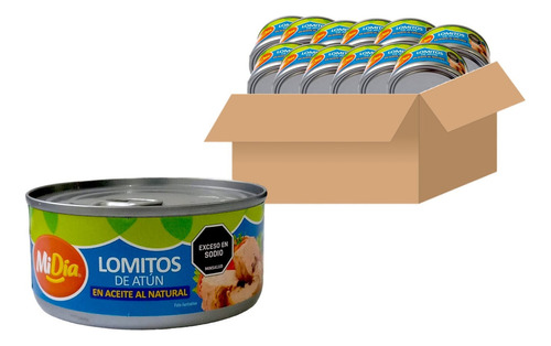 Atun Lomitos En Aceite Mi Dia 160grs X12unds