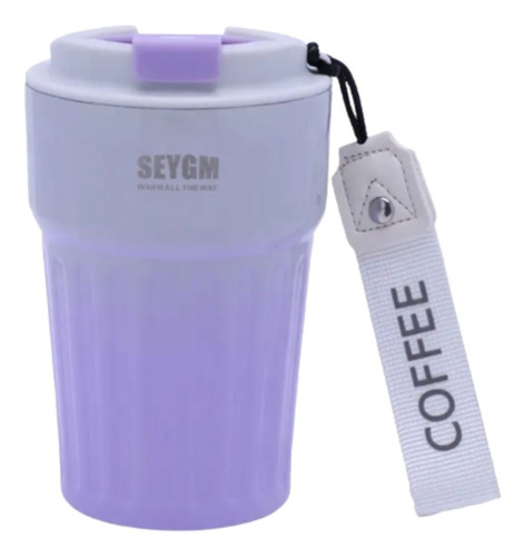 Termo Para Café Tipo Vaso En Acero Inoxidable + Holder