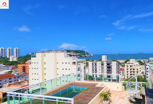 Imagem 3 de 24 de Cobertura À Venda, Praia Da Enseada, Guarujá - Sp, 440m² De Área Útil, 4 Dormitórios (2 Suítes) Avarandados, 3 Vagas De Garagem, Prédio Com Lazer - Ap05843 - 69372745