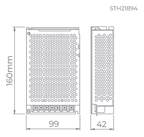 Fonte Eco Para Led 100w 12v Sth21894