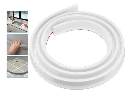 Barrera De Agua De Silicona Para Umbral De Baño 3m