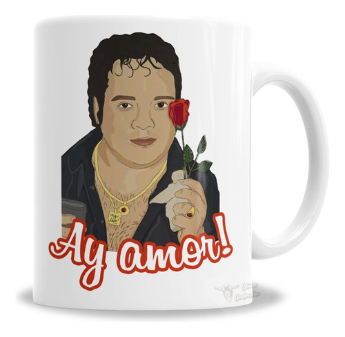 Taza De Cerámica Meme Cumbia Leo Mattioli Ay Amor - En Caja