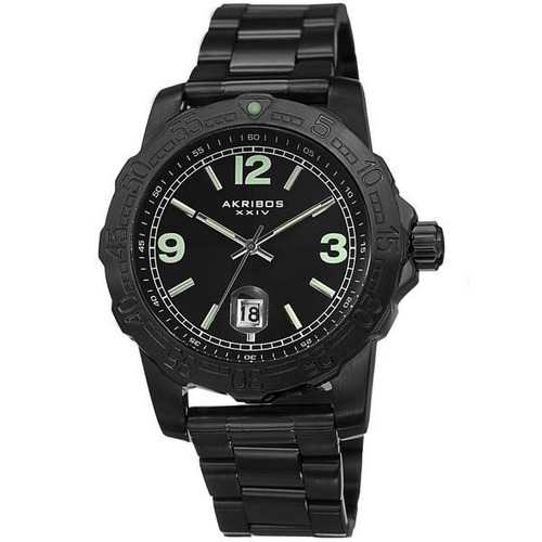 Reloj Akribos Xxiv Para Hombre Ak696bk Pulso En Acero