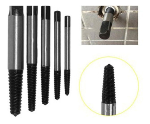 Extractor De Tornillos Jgo X 5 Pzas Total Tools Tacse0056