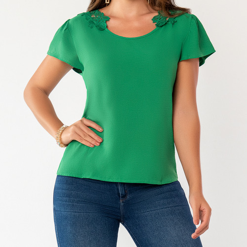 Blusa Aura Verde Para Mujer Croydon