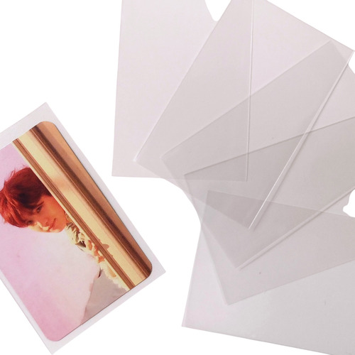 Pack Deco Para Photocards Stickers + Toploader + Sleeves Pack Verde Con Pinza Recta