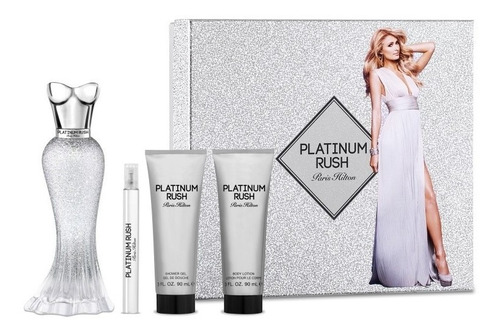 Paris H. Plat Rush 100ml+gel de banho+corpo+spray 10ml
