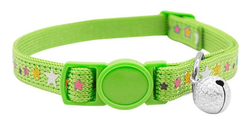 Collar Para Gato Ajustable Con Cascabel De Colores Mascotas 