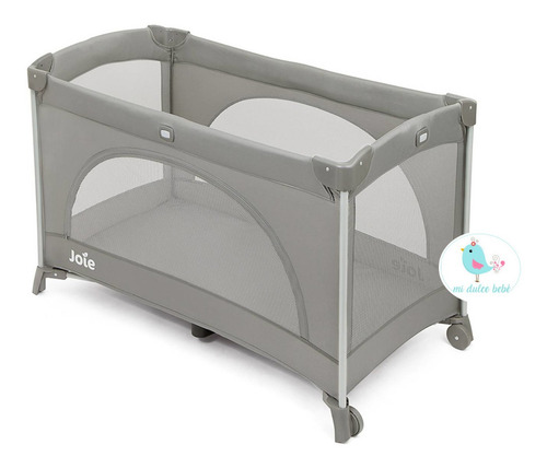 Imagen 6 de 10 de Cunas Bebe Cuna Corral De Viaje Joie Allura 120 Gray Flannel