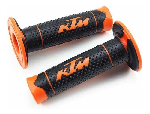 Manopla Ktm Punho Duke Exc Laranja Preto Moto Cross Off Road