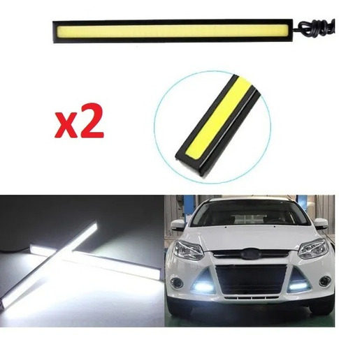 Barra Led 7w De 17cm Blanco Carro Y Moto Luz Faro Par