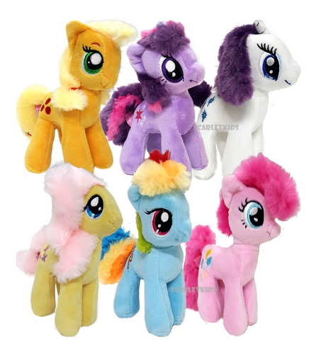 Peluche My Little Pony Combo X6 Original Hasbro 18 Cm